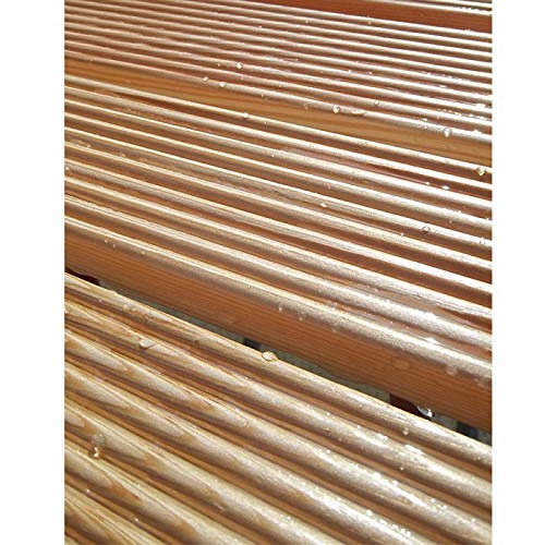 CASTELMERLINO Pedana Antiscivolo Quadrata 68 X 68 in Legno Ideale per Piatto Doccia 90 X 90