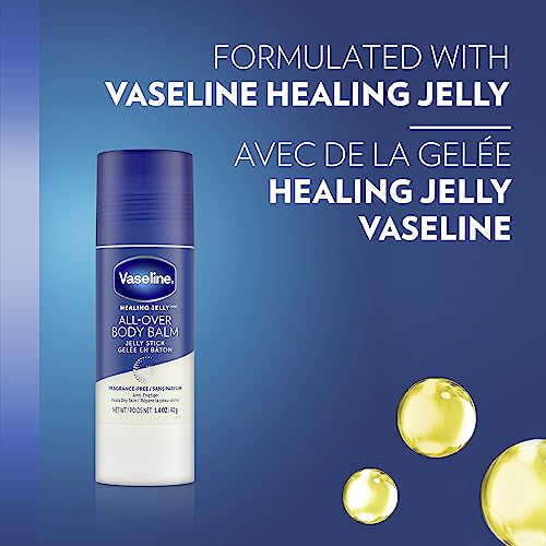 Vaseline All Over Jelly Balm Stick Healing Jelly Skin Care Unscented 40g (Pack of 3) - Image 8