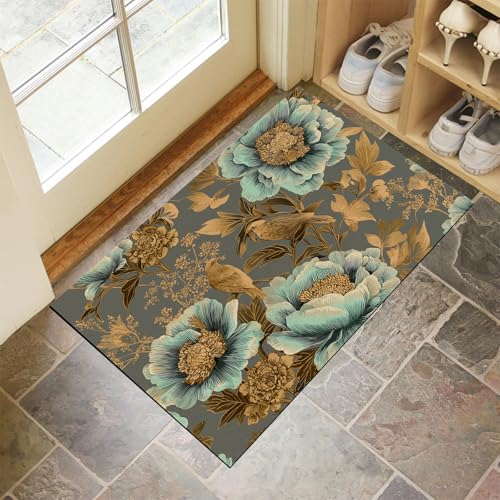 Tapis de sol décoratif lavable à l'eau pour éliminer la saleté de l'entrée