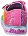 Skechers Kids Twinkle Toes Shuffles Sweet Steps Light-Up Sneaker,Rainbow Multi Flowers,9 M US Toddler
