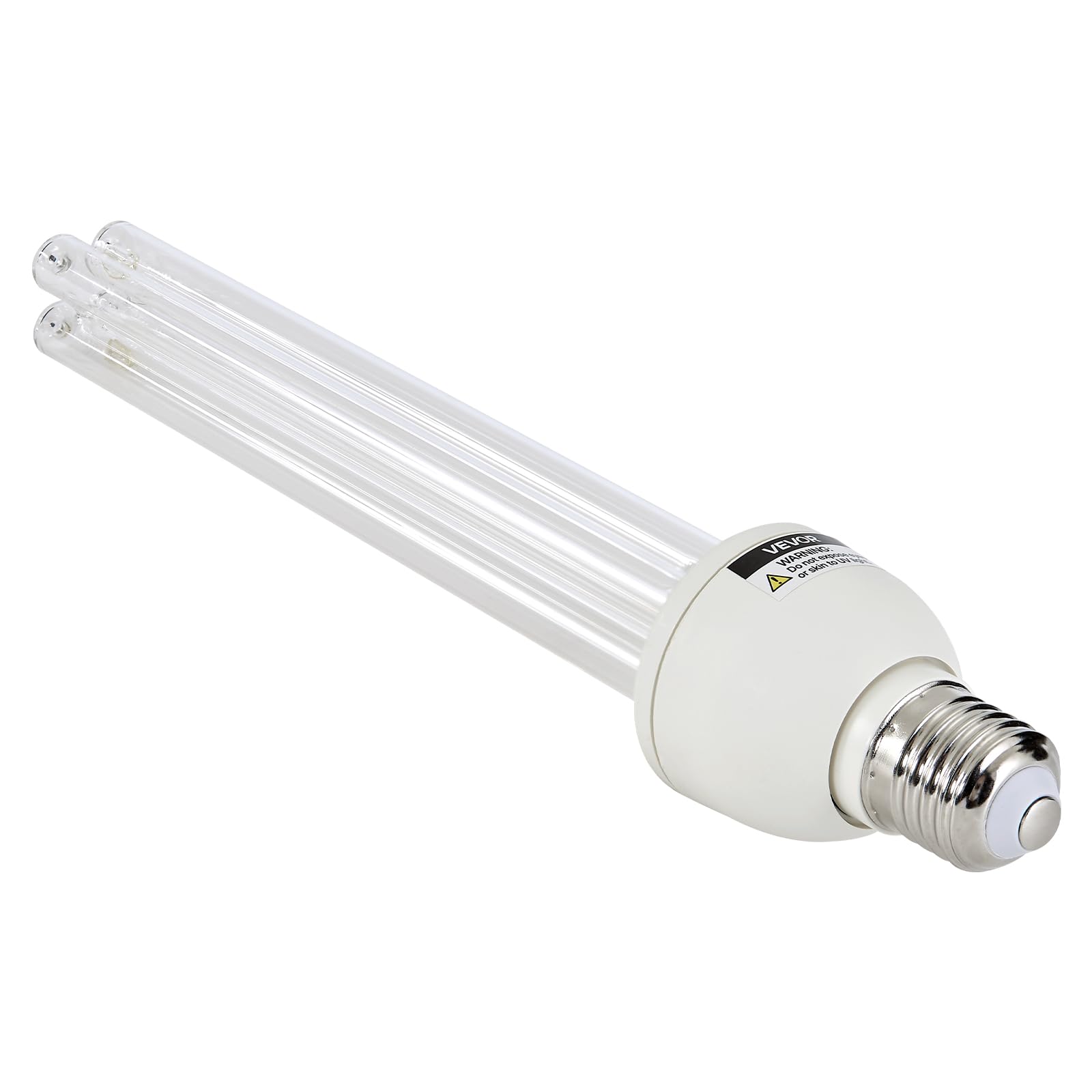 VEVOR Clean Light Bulb, 2 Pack, 25W Replacement Lamp with Ozone, 253.7 nm + 185 nm Wavelength Clean Light Bulb, E27 Universal, for 400 sqft Living Room, Classroom, Office, and Restaurant