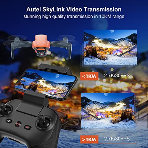Autel Robotics Evo Nano+ Premium Bundle- 249G Mini Drone With 4K Camera, 3-Way Obstacle Avoidance Quadcopter Uav, 50Mp Photo 10Km Hd Video Transmission, Pdaf + Cdaf Ryyb Hdr, Nano Plus Drone (Orange) #TOP7