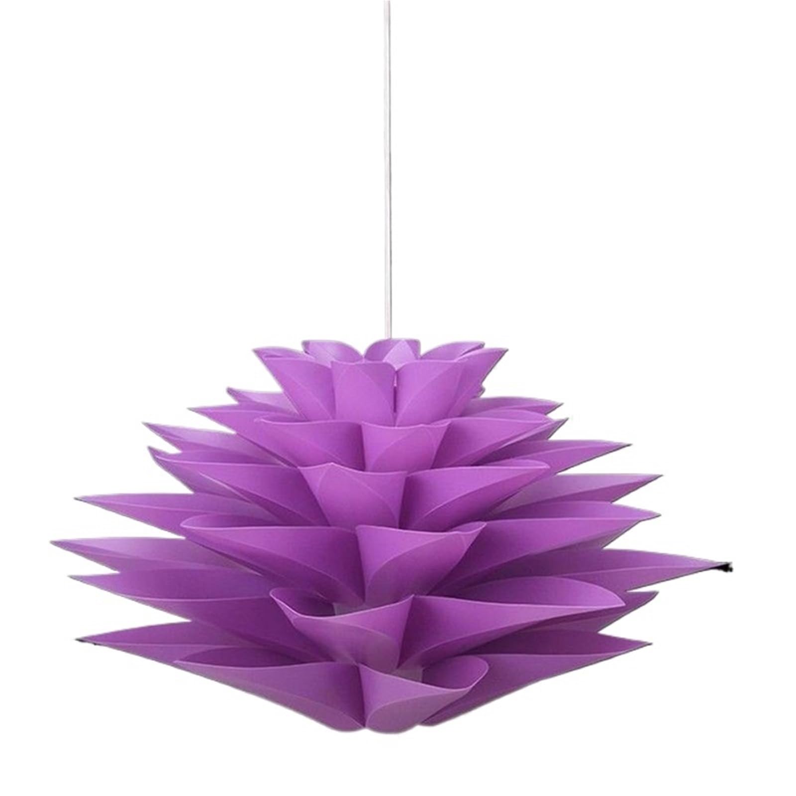 Light Shade 50 Cm Lotus Chandelier Pendant Lampshade DIY Puzzle Lights Modern for Light Ceiling Decor Indoor(Purple)