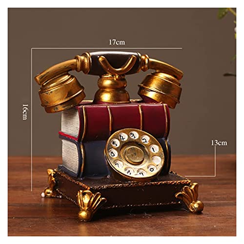 Landline Telephone Phone Decorative, Retro Landline Sturdy -17X13X16Cm-, Placed On The Table Decorative Telephone, Hotel Office House Decor #TOP4