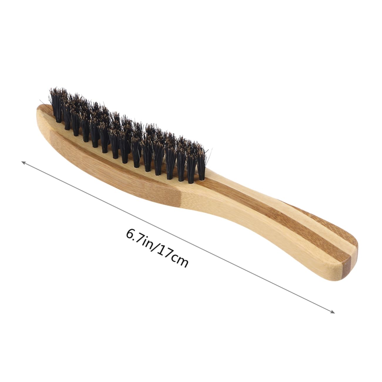 Ipetboom Men's Beard Brush Bristle Natural Wood Handle Static-free Brush Beard Combs Styling Tool for Travel