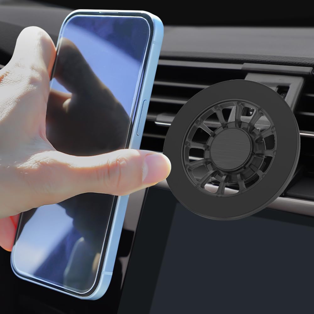 BEERTE Fits MagSafe Car Mount Fit for Audi Q3 2019-2024 Hands Free Magnetic Phone Holder for Car Vent 360° Rotation Car Phone Mount Fit for iPhone 15 14 13 12 Series MagSafe Case All Phones