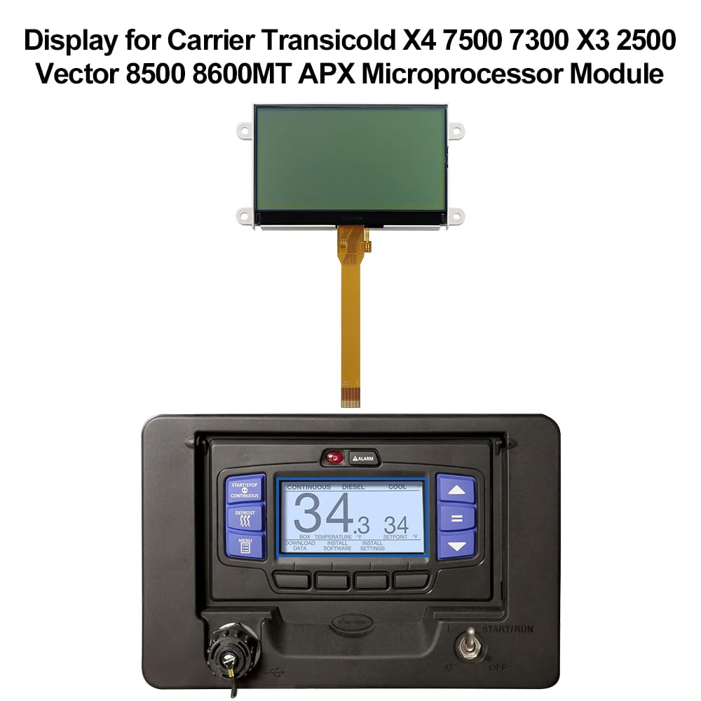 Display Replacement for Carrier Transicold X4 7500 7300 X3 2500 Vector 8500 8600MT APX Microprocessor Module