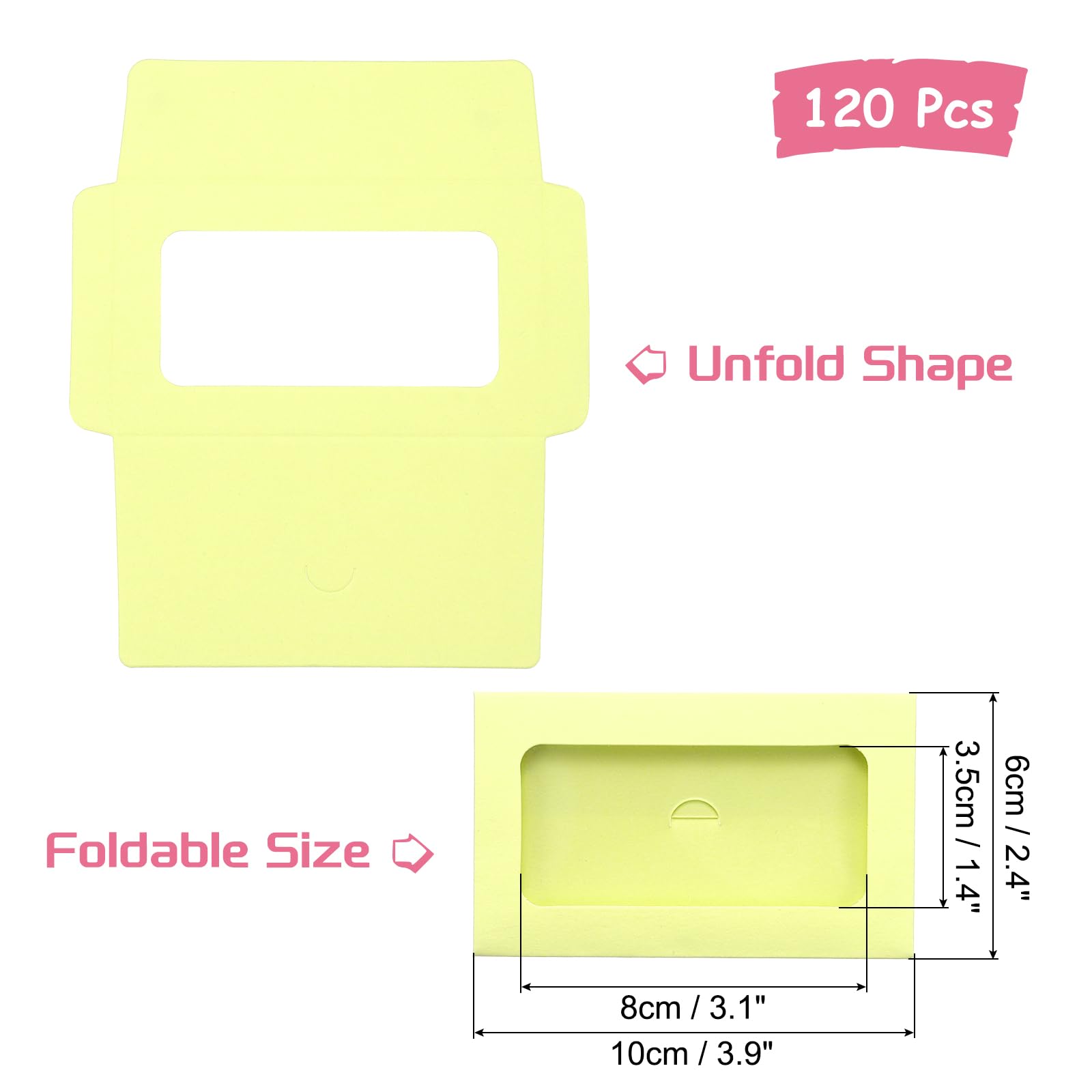 PATIKIL 3.9 x 2.4 Inch Card Envelope with Window - Image 2
