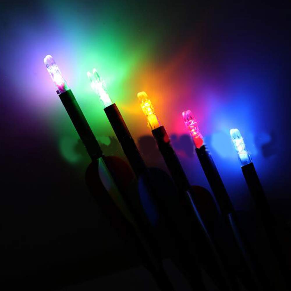 SHARROW 6pcs/ 12pcs Tiro con Arco Culatines Luminosos de Flechas LED Iluminado Nocks Automáticamente Flecha Nocks para ID 5.3mm Eje de Flecha de Carbono