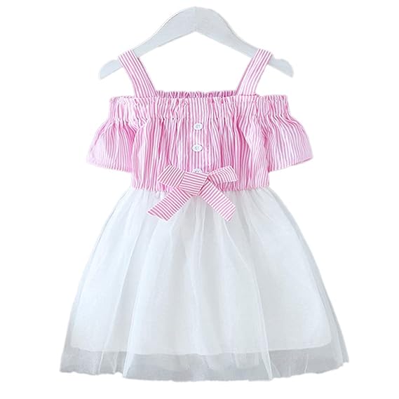 Hopscotch Baby Girls Cotton Sleeveless Applique Solid Casual Dress in Pink Color
