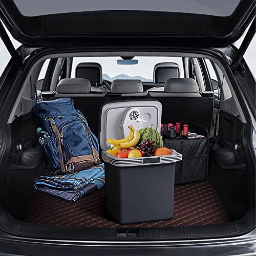 Image of TREFAN Electric Cooler & Warmer28QT /26L, Portable Car Fridge (48℉~139℉), Car Cooler Plug in, Electric Car Coolers for Vehicles AC /DC,12V Refrigerator for Car, Travel, Camping,Truck