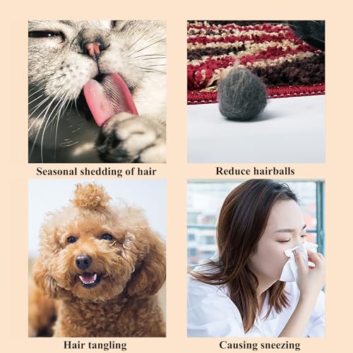 Image of Pet Dog Cat Shedding Comb - Hair Buster Grooming Comb for Cats and Dogs, Rabbits, Daily-Use Cat Deshedding Brush, for Cats with Short and Long Fur (Sparse Teeth)
