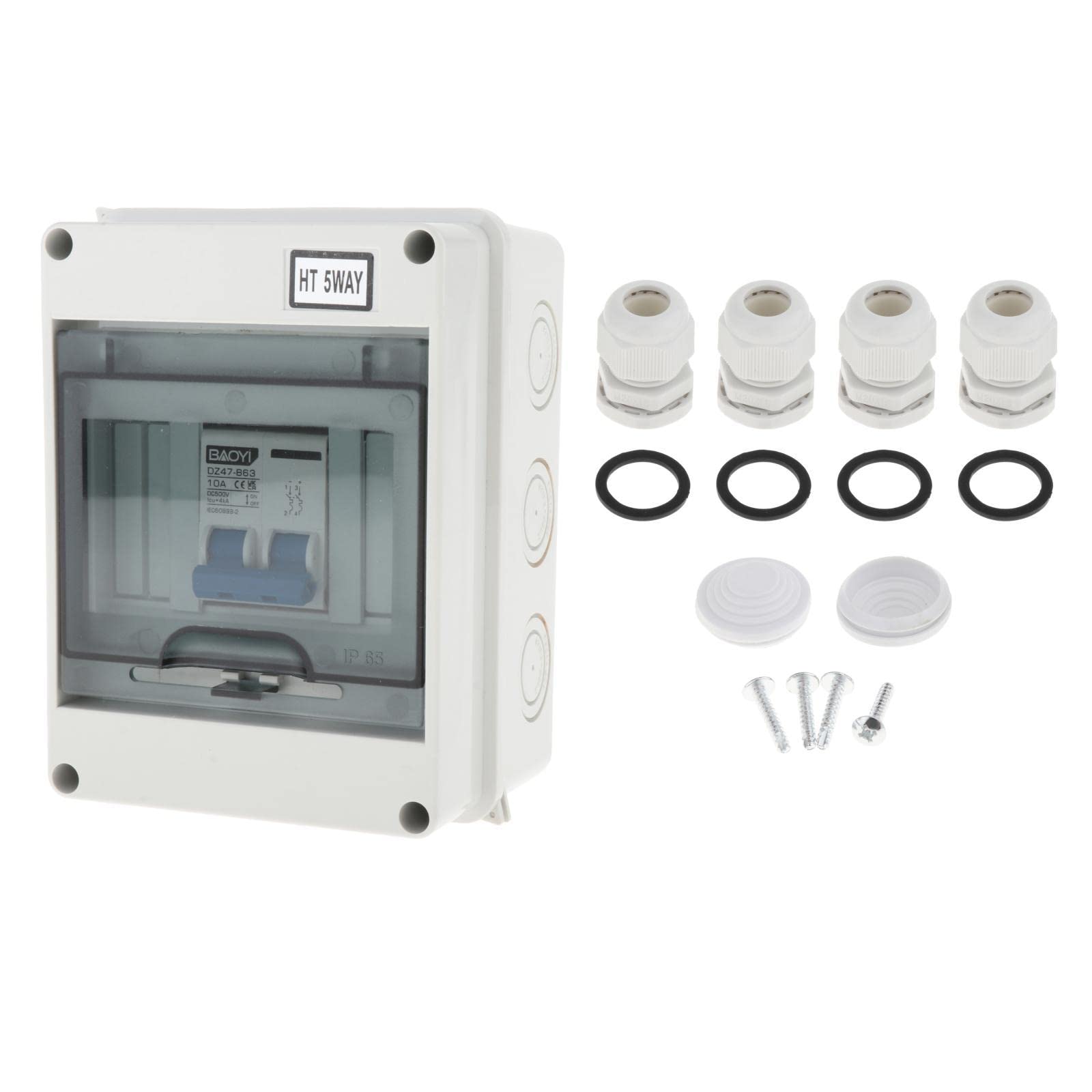 Miniature Pv Combiner Box Circuit Breaker Distribution Box for Electric Car Motorcycle, 10A/429