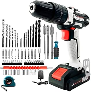 Monster Drill 21V Cordless Drill Driver Drill Set with 63 Accessories |21+3 Torque Hammer/Power Drill | 36Nm Max Torque Electric Drills Cordless Drills |2X Combi Drill | LED Light | for Home & DIY
