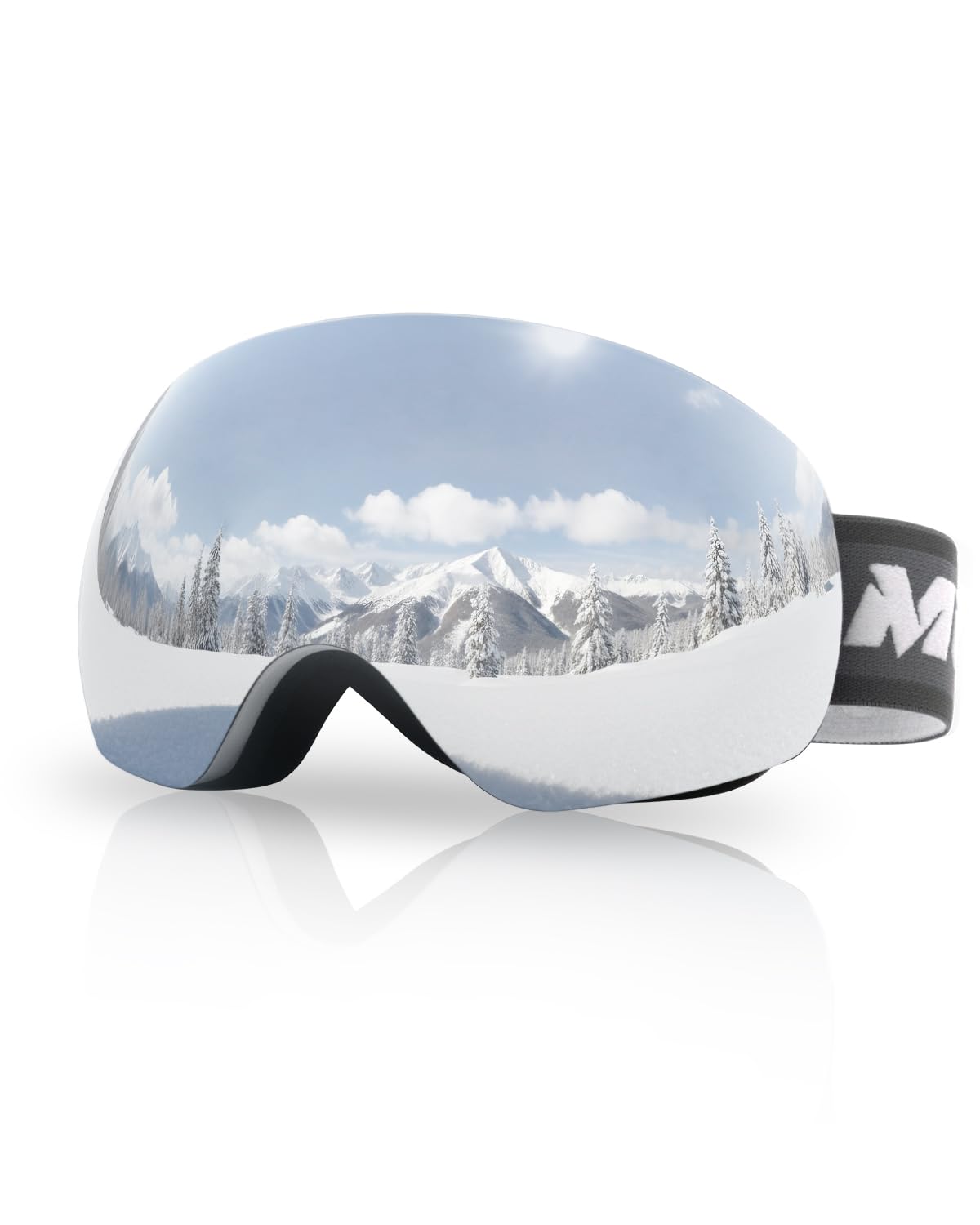 Meeloog Gafas de esquí – Gafas de snowboard OTG, antivaho, 100% protección UV400, gafas de nieve para hombre y mujer