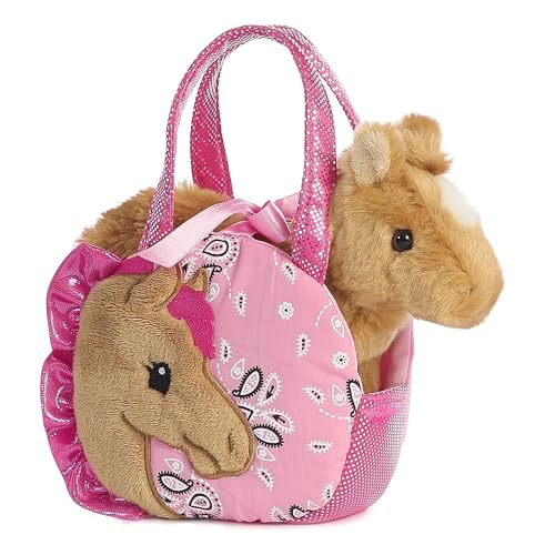 aurora world fancy pals pretty pony pet carrier pink 5534