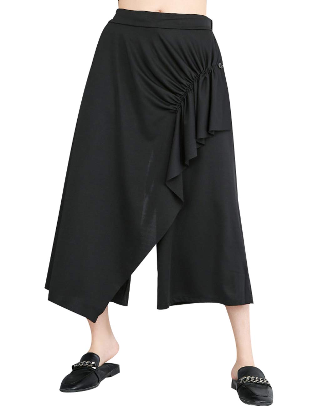 Bigasset Women's Elastic Baggy Hippie Yoga Harem Pants with Pockets Style 3