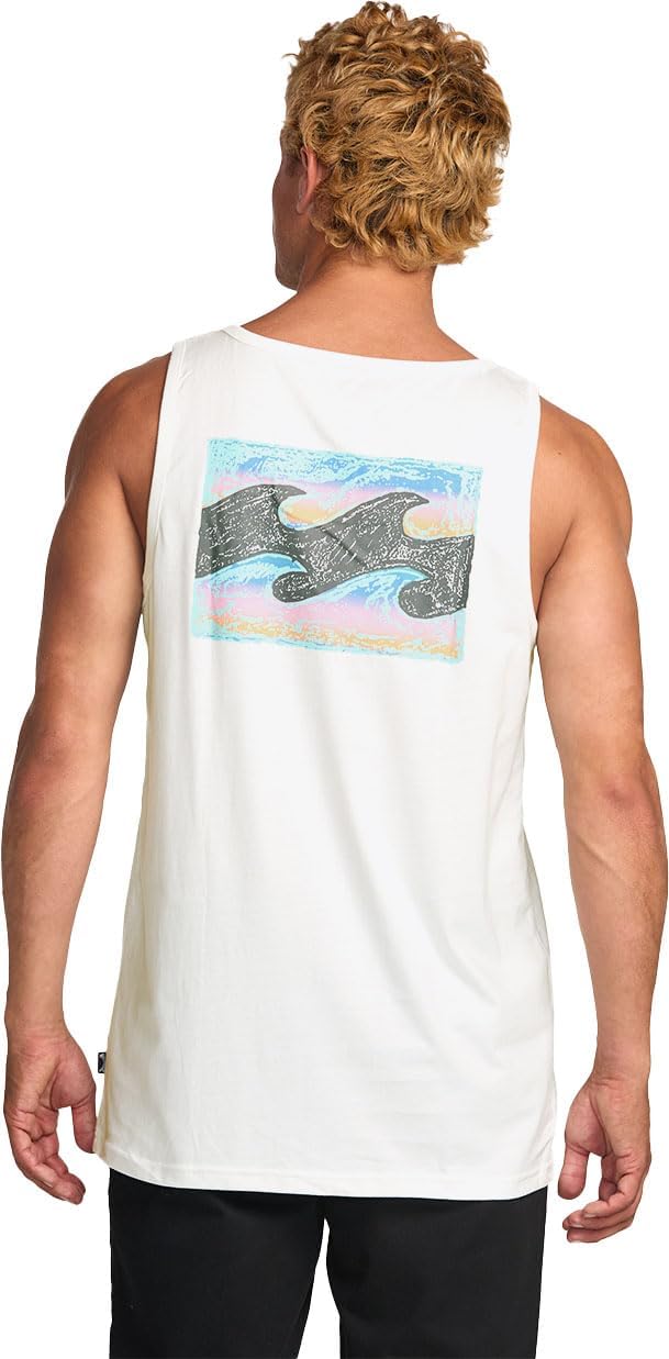 Billabong Crayon Wave Tank - Off White