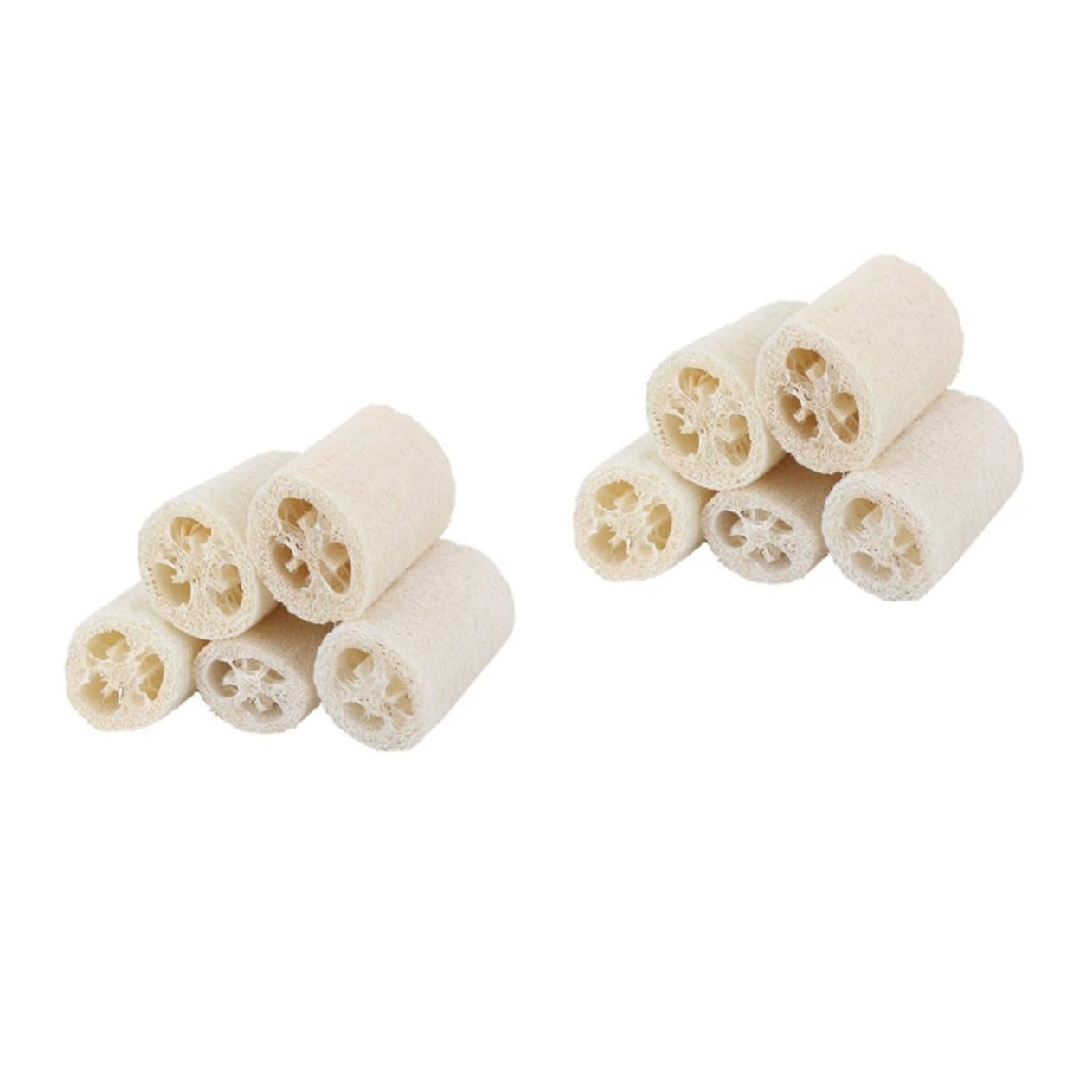 Didiseaon 10pezzi Luffa Naturale Esfoliante Per Bagno Spugna Scrubber Per Doccia Ottima Per Pulizie Domestiche e Rimozione