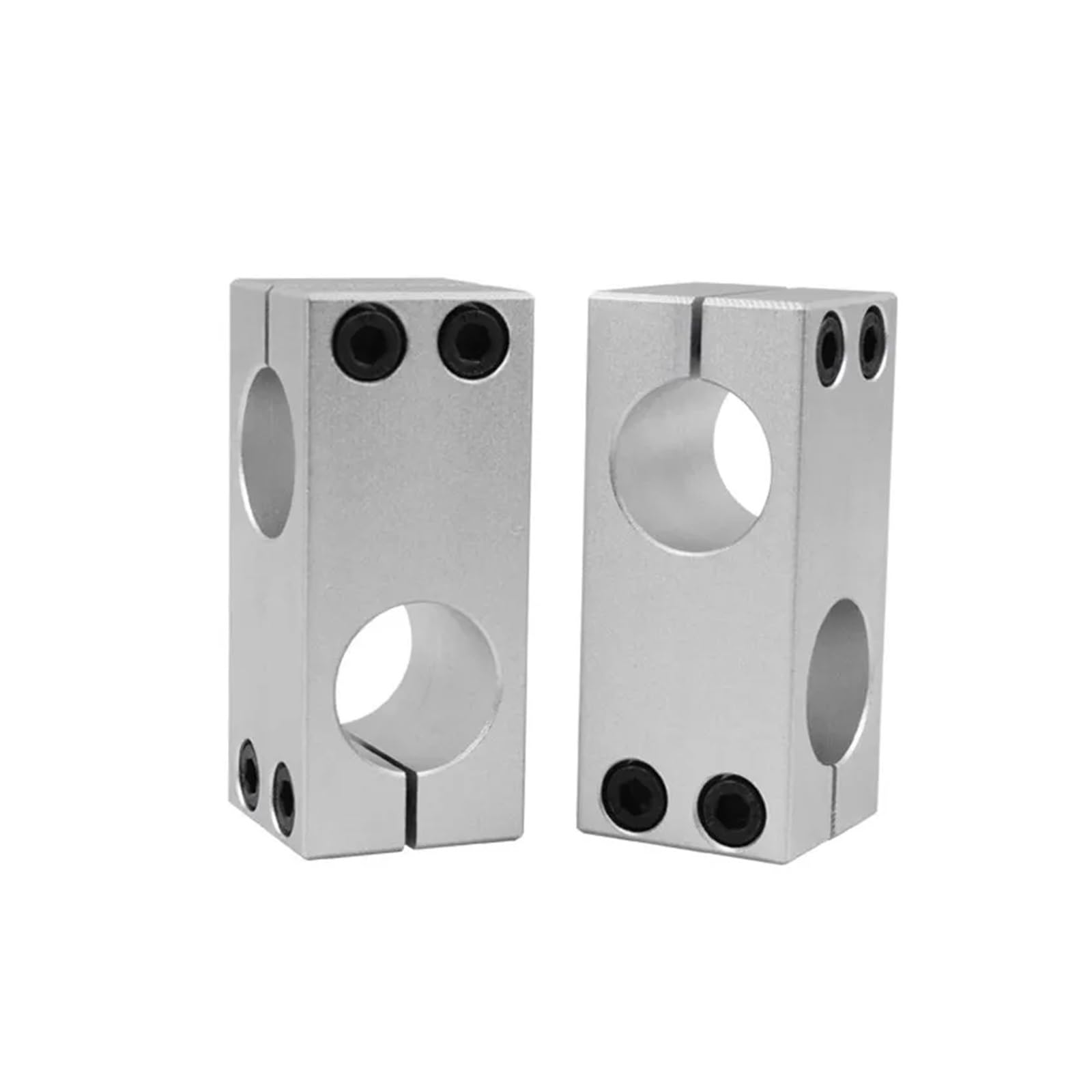 Abrazadera de fijación de pilar de 10 x 10 mm, fijación vertical de diámetro fijo, eje óptico de aleación de aluminio, bloque transversal, fijación de tubería de acero