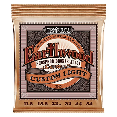 【正規品】 ERNIE BALL 2145 アコースティックギター弦(11.5-54) EARTHWOOD PHOSPHOR BRONZE CUSTOM LIGHT