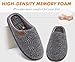 Imagen de COFACE Zapatillas de Estar en Casa Hombre Invierno Calientes Pantuflas Confort Espuma de Memoria Zapatos con Antideslizante Suela Talla Gris 43