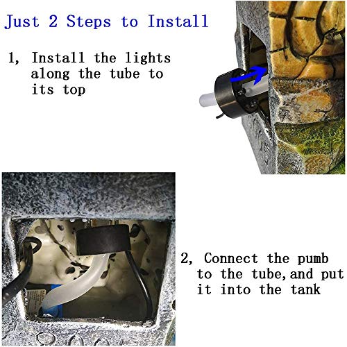 WLHER Mini Wasserfall Desktop Brunnen Innenbrunnen Tisch Mit Buntem LED Licht Wasserfall Zen Meditation Wasserfall Home Office Dekoration Geschenk - Image 6