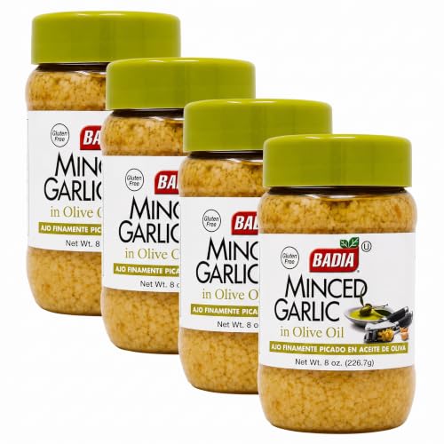 Badia Minced Garlic, 8 oz (Pack of 4)