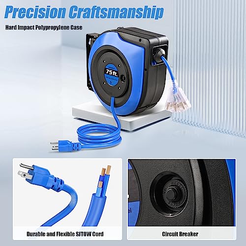 Suraielec Retractable Extension Cord Reel thumb #5
