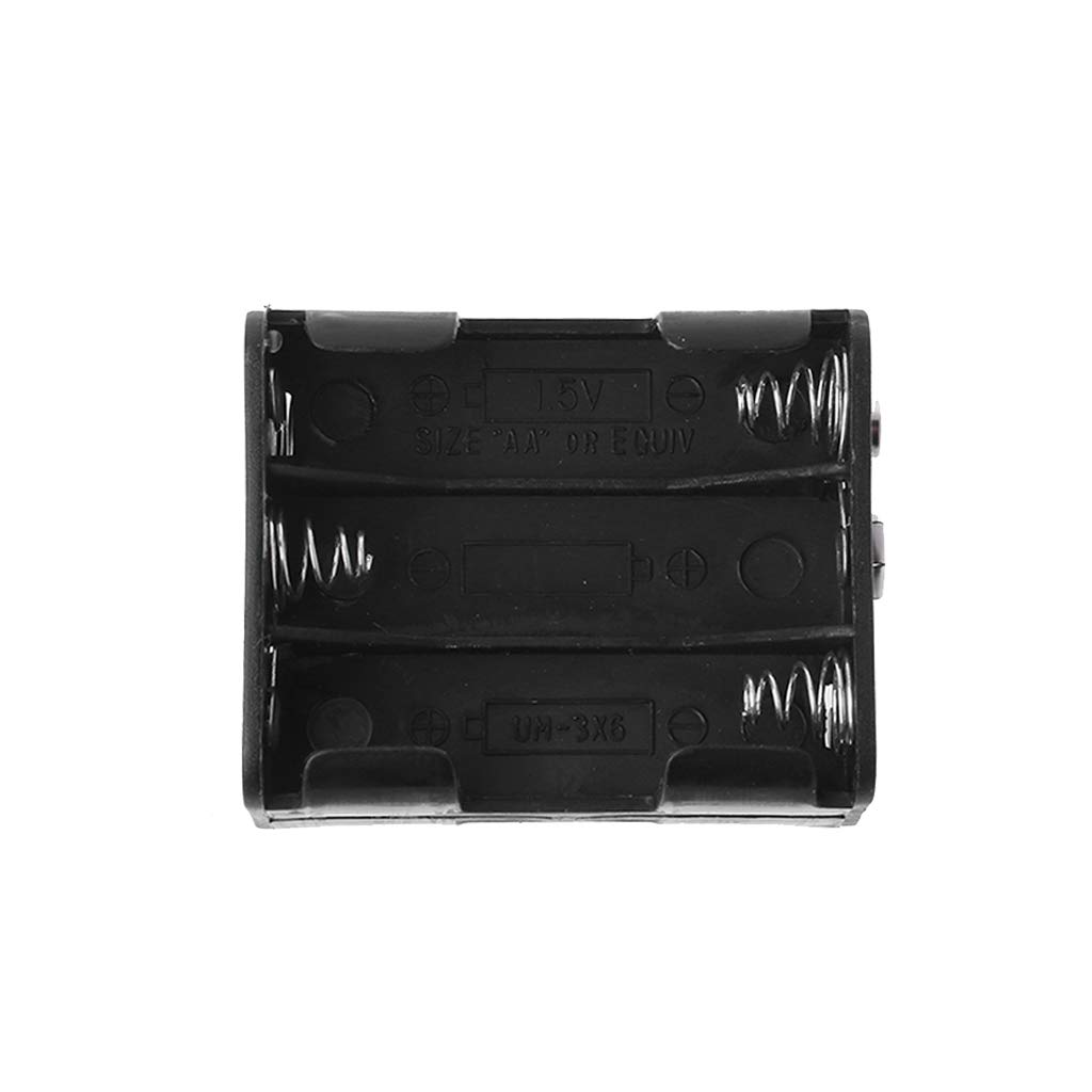 SANGXIU 6X AA 1.5V Battery Holder AA Batteries Black Storage Box for Case Layers Connector Container Clip for C