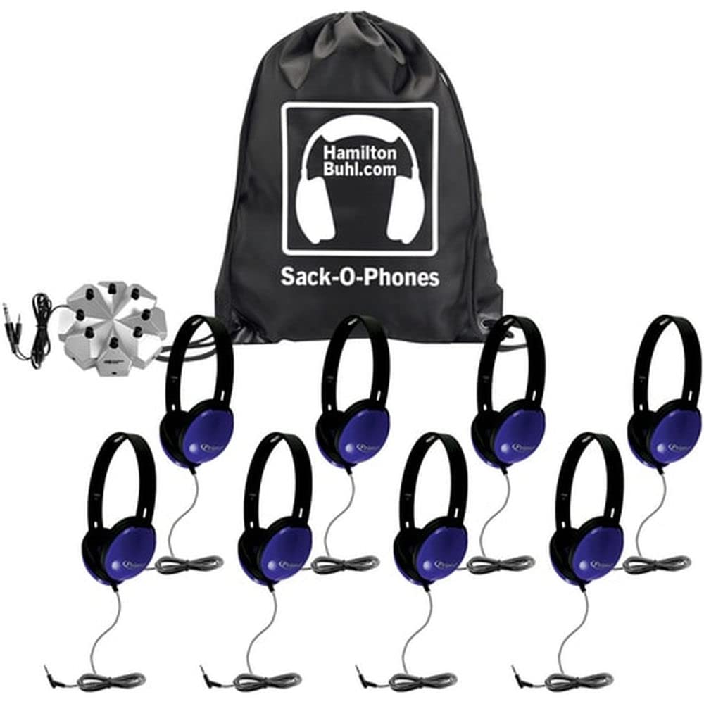 Hamilton Buhl Sack-O-Phones with Jackbox with 8 Primo Headphones