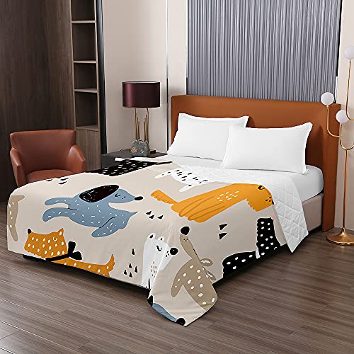 3D Cane Trapuntino Copriletto Trapuntato