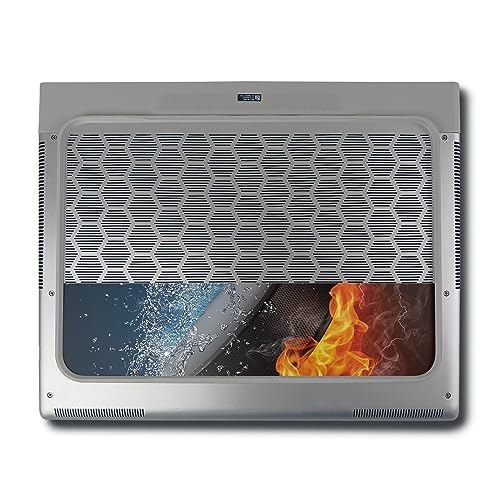 Image of MightySkins Skin Compatible with Alienware X16 R1 (2023) Full Wrap Kit - Hockey Fire | Protective, Durable, and Unique Vinyl Decal wrap Cover | Easy to Apply & Change Styles | Made in The USA