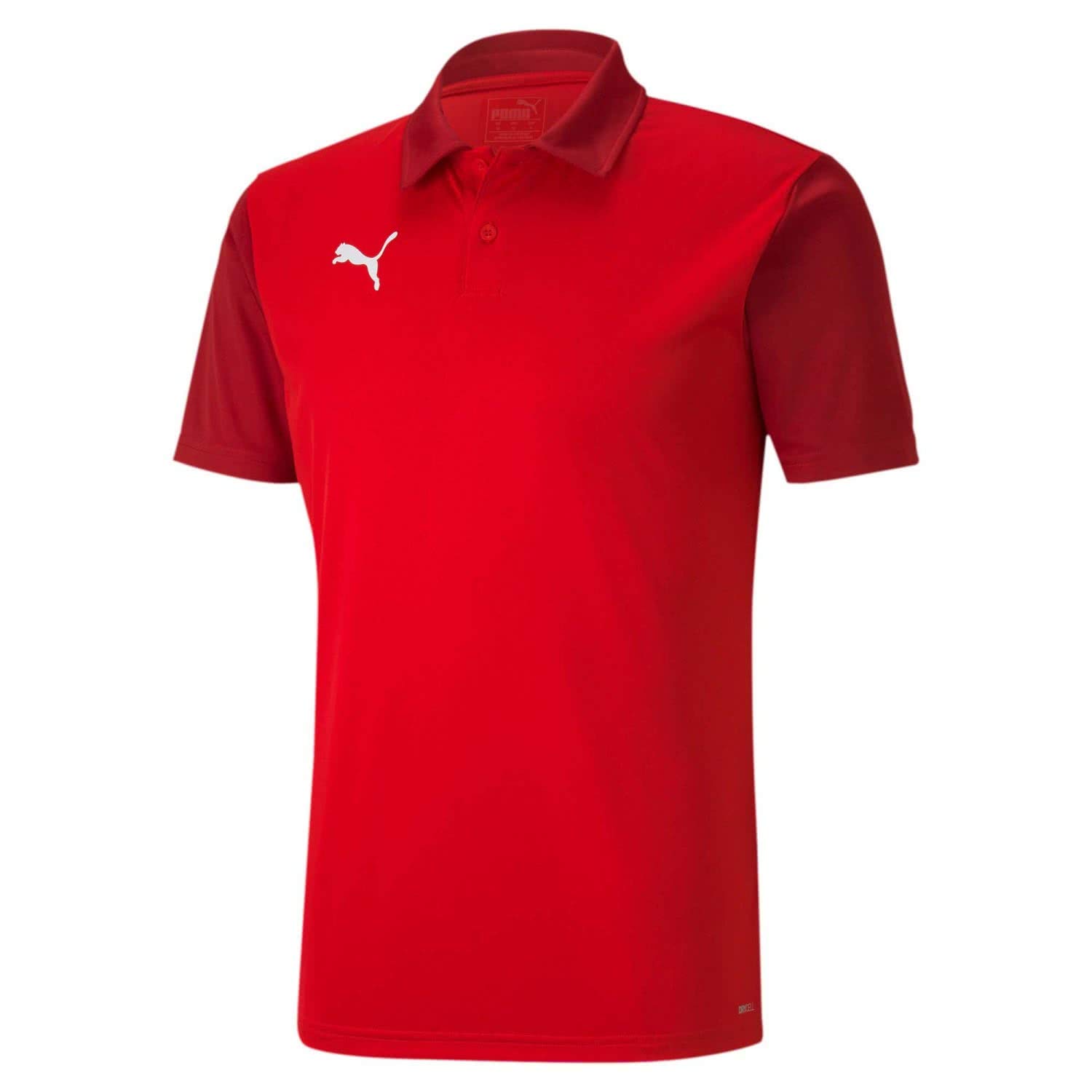 PUMA Men's teamGOAL 23 Sideline Polo T-Shirt, Red-Chili Pepper, Large