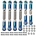 Vgoohobby Metal Turnbuckles Rod Camber Links Steering Linkage Tie Rods Pull Rod Compatible with Arrma Granite 4X4 Senton 4X4 Mega550 1/10 RC Car (Blue)