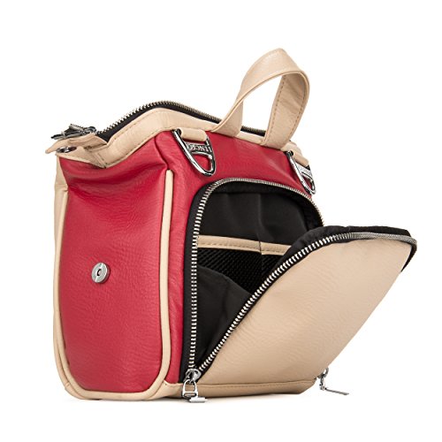 Lencca Lenoliveredbge Olive Dslr Camera Case Shoulder Bag With Removable Strap (Red/Beige) #TOP6