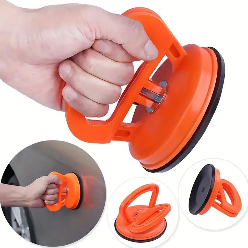 JIAVAXA Heavy Duty Car Dent Remover, Dent Removal Kit, Suction Cup Puller for Window Handle, Refrigerator Dryer Door Handle, Mirror, Objects Moving (Dent Puller), Multicolour