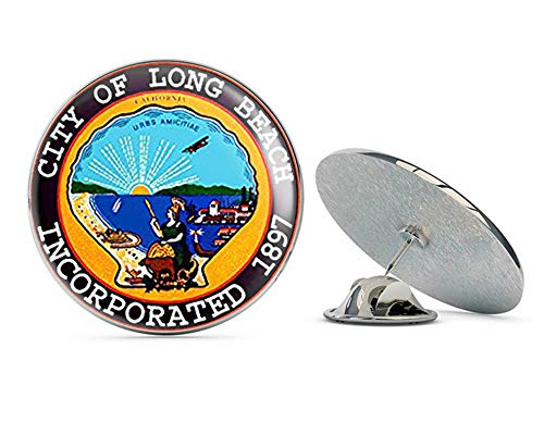 Long Beach City Seal (California ca ic car Window) Metal 0.75