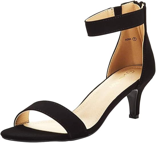 DREAM PAIRS Women's Low Kitten Heels 