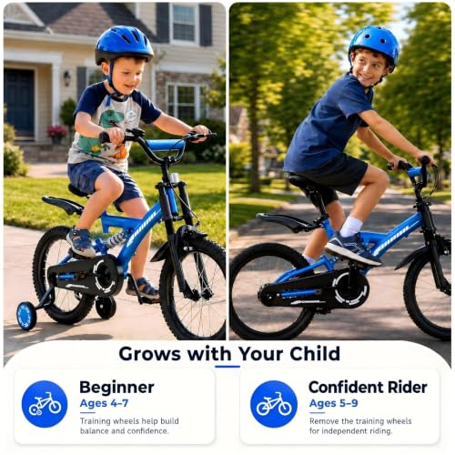 18 Inch Kids Bike with Training Wheels