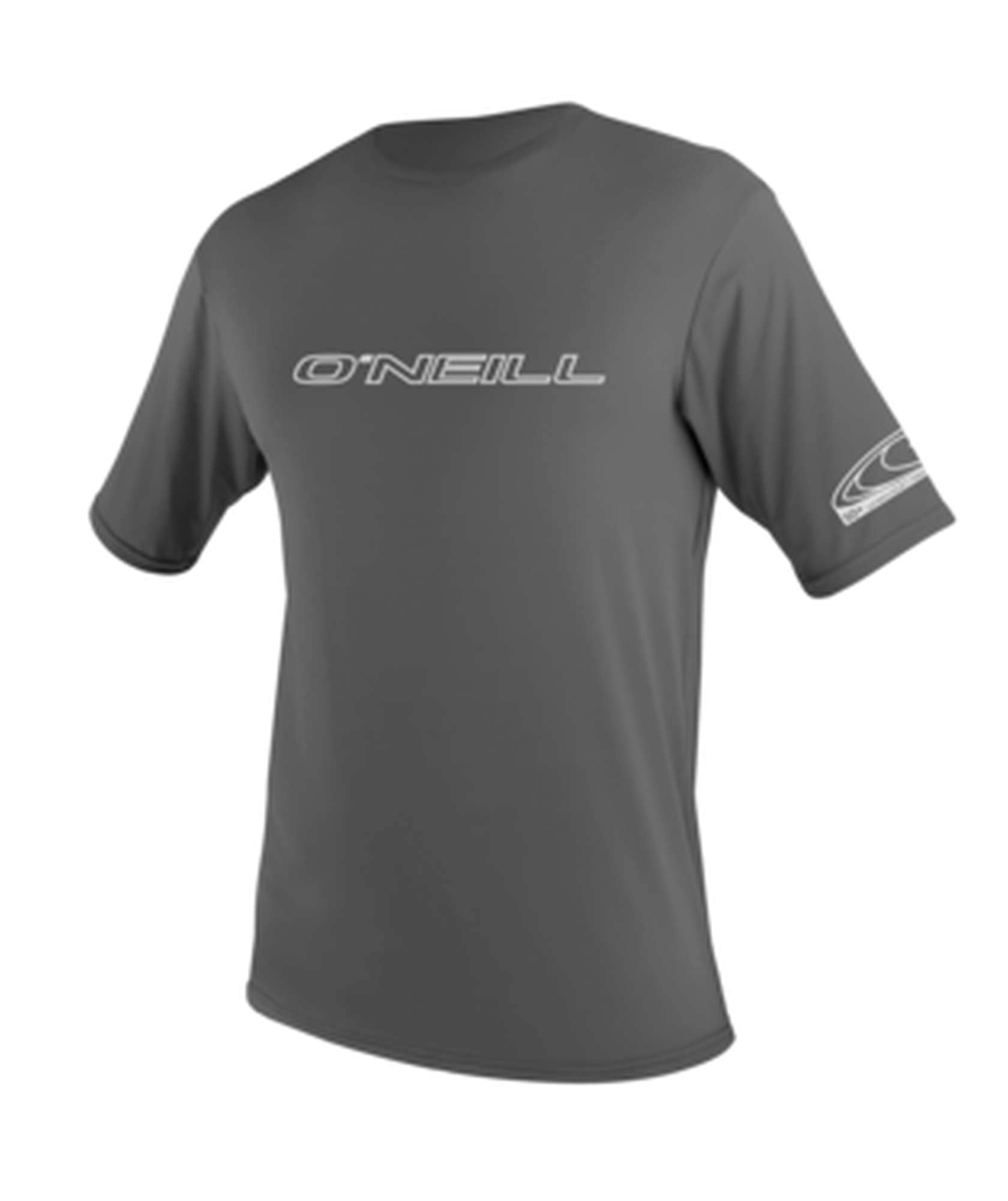 O'Neill Wetsuits Men's Men's Basic Skins Short Sleeve Sun Shirt Rash Vest, Graphite, L UK — image 1