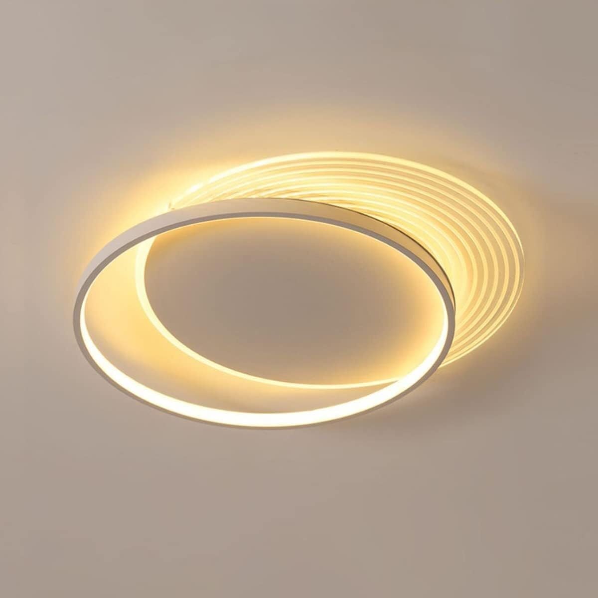 Plafonnier LED 46W rond design minimaliste pour bureau et chambre