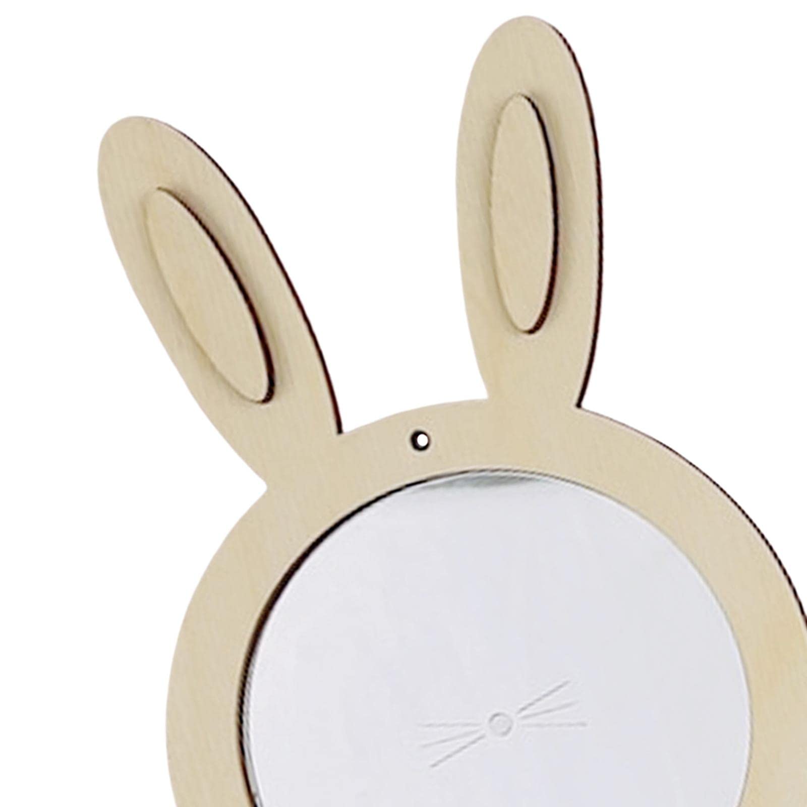 Milageto Kids Busy Board DIY Accessories Material Early Education Teaching Aids Basic Skill Learning Activities Activity Board for Travel Children, Rabbit Mirror - Image 2