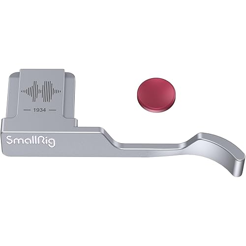 SmallRig Thumb Grip with Hot Shoe Cover for FUJIFILM X100VI / X100V (Silver) - 4566