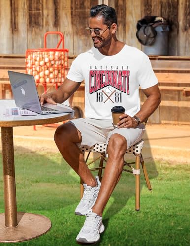 Baseball Shirts for Men Baseball Player Graphic Tee Men's T-Shirt for Baseball Fans Game Day Gifts Mens Short Sleeve Tops4