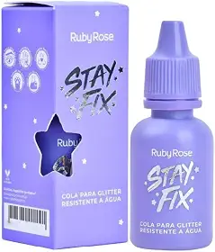 Cola de Glitter 10ml Stay Fix HB584 Ruby Rose