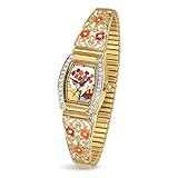 The Bradford Exchange Clarice Cliff-Inspired Art-Deco Ladies’ Watch – Art Deco-Inspired Clarice Cliff-Style Watch with Enamel and Gold-Plating. Exclusive to
