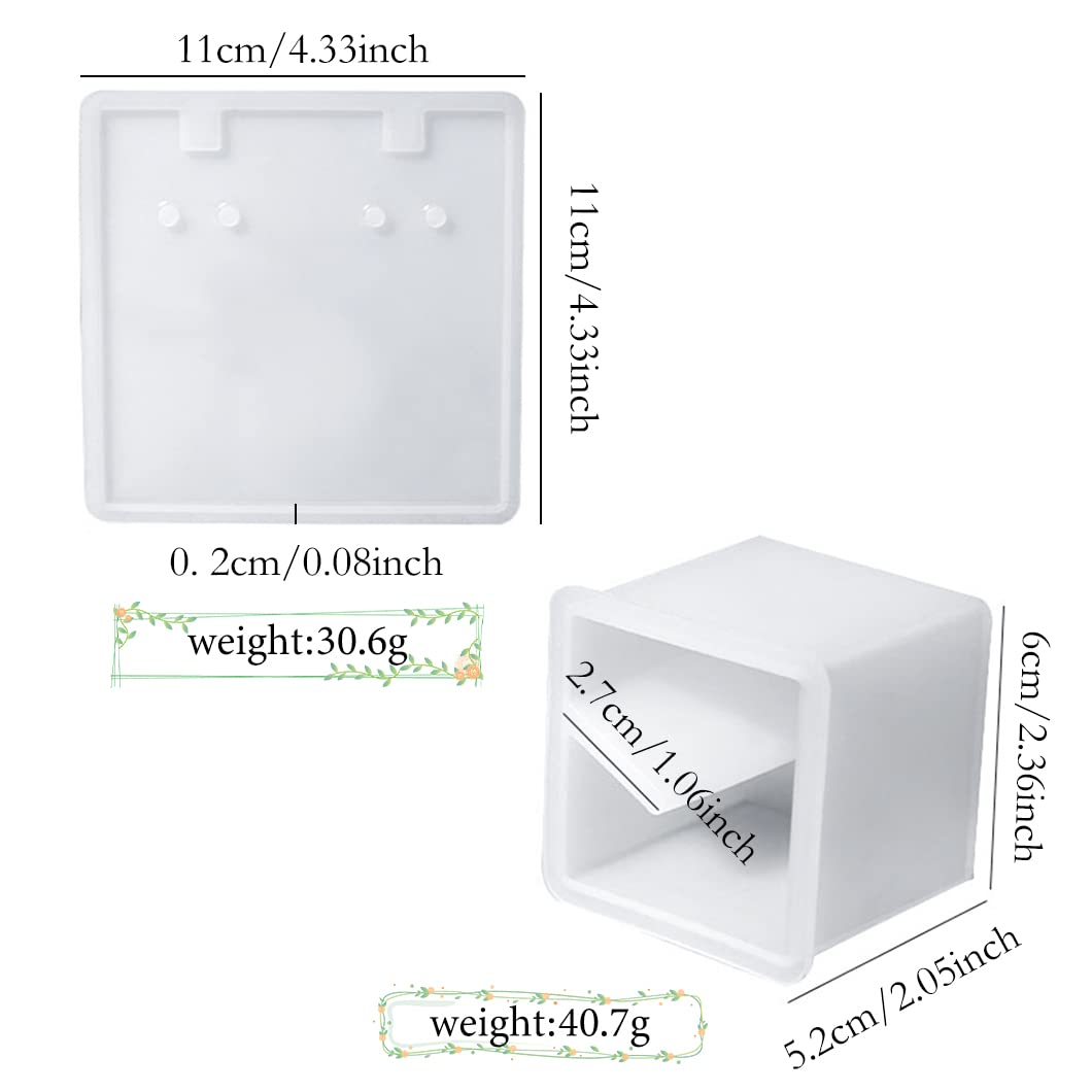 Moules En Silicone Pour Résine Rolin Roly - 6 Tailles Rectangulaires - DIY Bijoux, Décorations