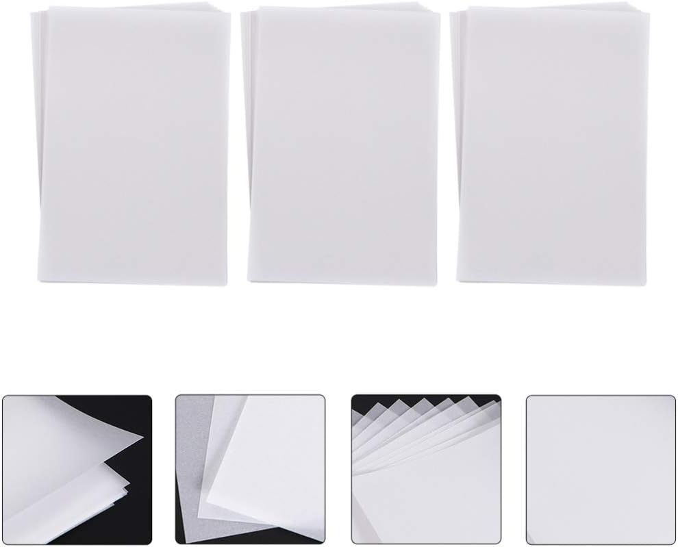 EXCEART 150sheets Translucent Tracing Paper for Drawing Sketching Calligraphy and Crafting Sulfite Paper for Art Projects for Invitations