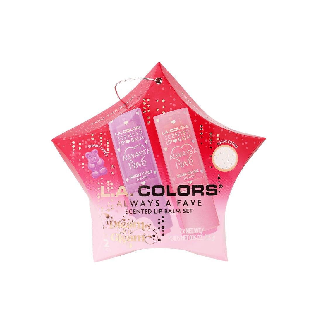 L.A. Colors 2 Pcs Always a Fave Lip Balm Stocking Stuffer - Sweeties, Moisturizing Formula for Soft, Smooth Lips, Perfect for Holiday Gifting, Long-Lasting Hydration, Ideal for Everyday Lip Care.-image-6